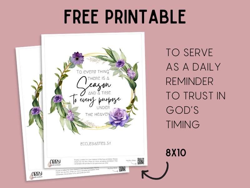 Timing is everything (free&nbsp;Printable!)