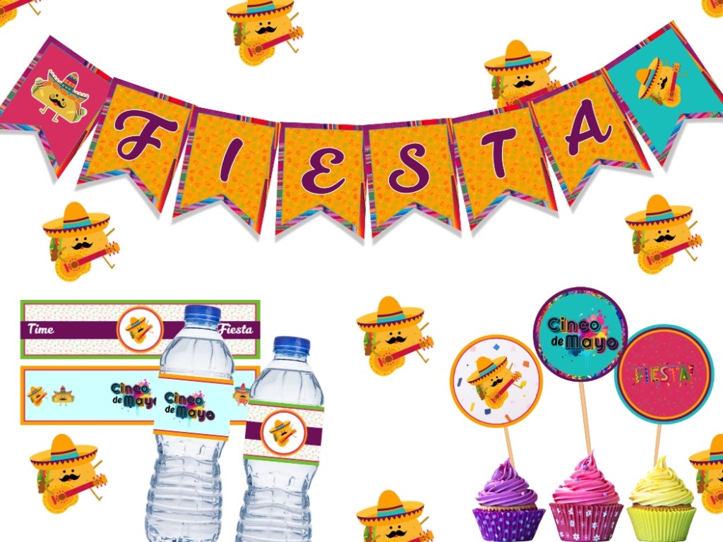 Printable Cinco de mayo/fiesta party&nbsp;decor