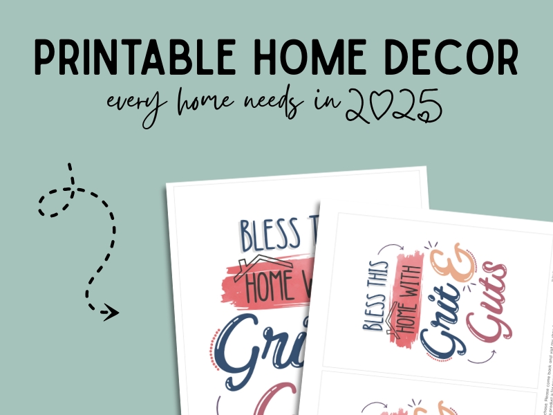 Bless This Home with Grit & Guts: printable home&nbsp;decor