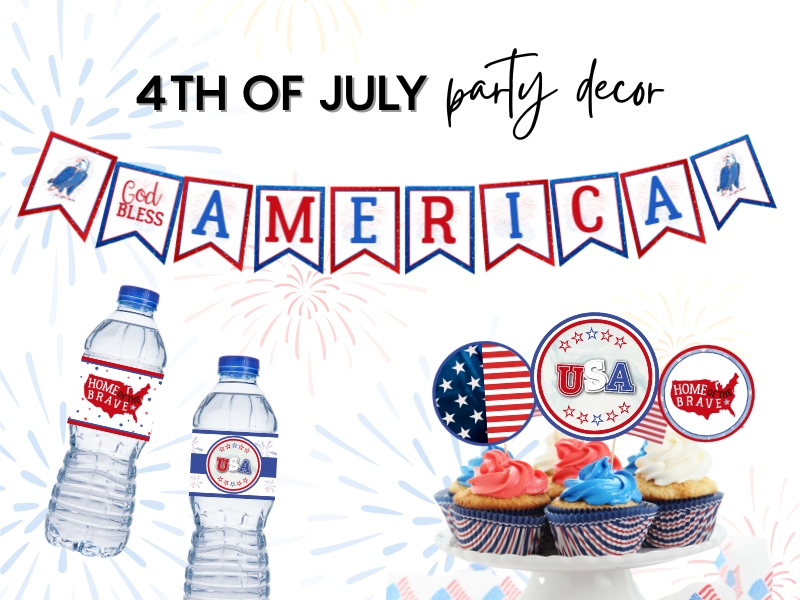 God Bless America: Printable 4th of July&nbsp;Decor
