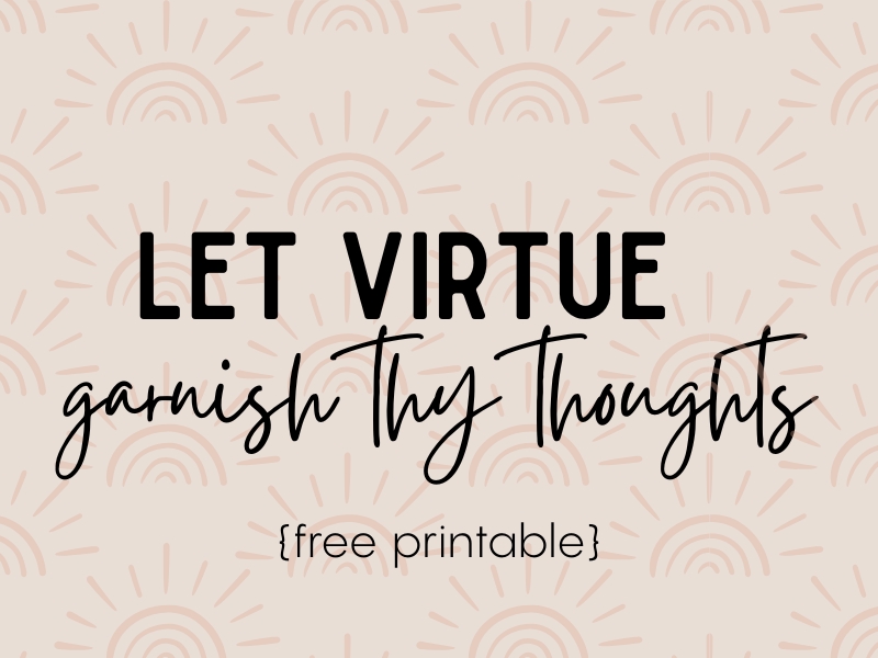 Virtue Scripture Free&nbsp;Printable