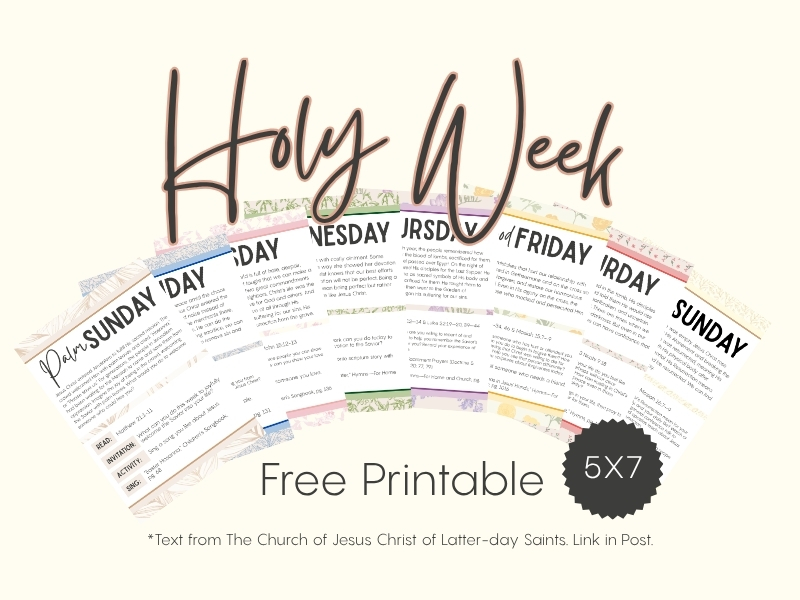 Holy Week: Free&nbsp;Printable